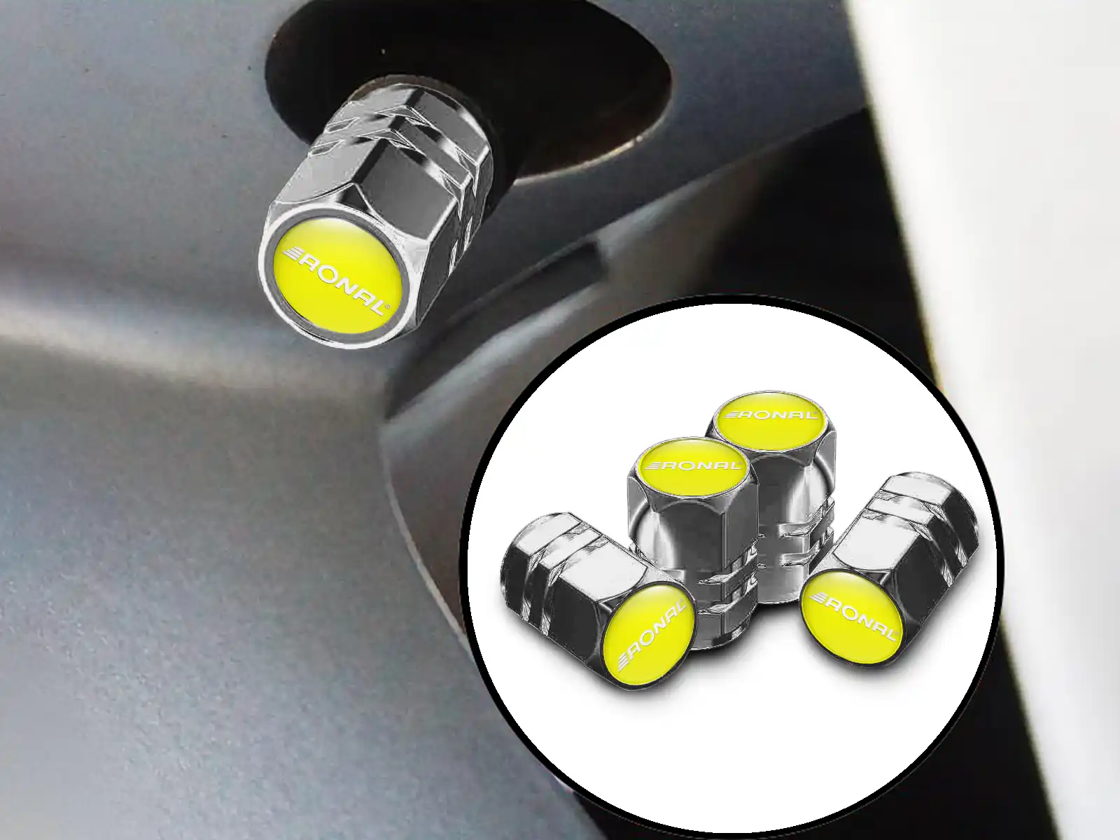 Ronal Bouchons Valve Voitures Finition Brillante